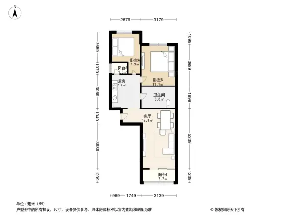 龙博苑一区户型图