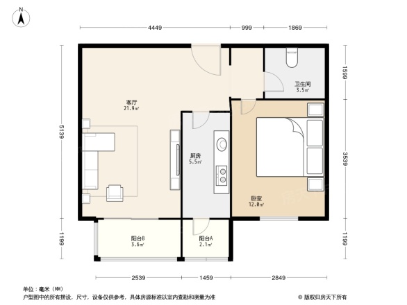 龙博苑一区户型图