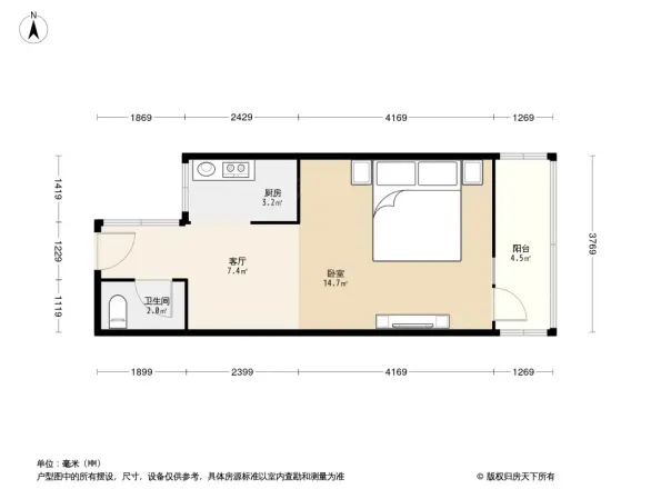 西草市东街甲34号院户型图