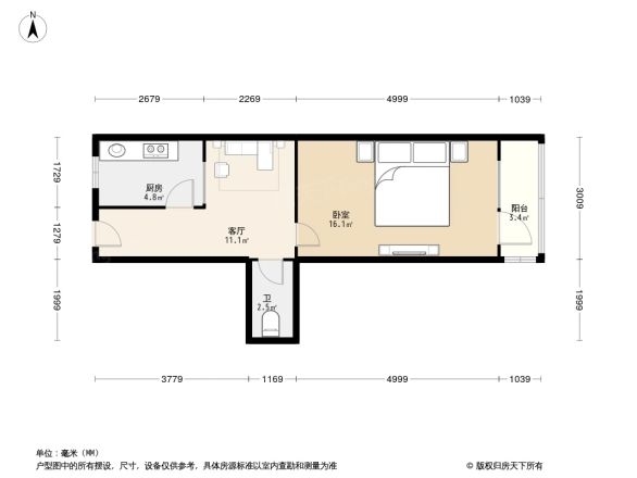 香河园北里户型图