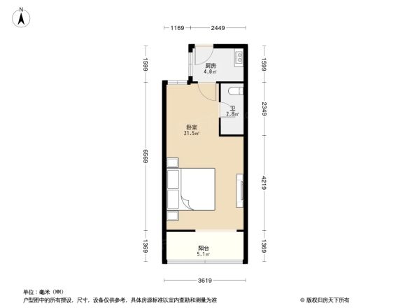 葛布店北里户型图