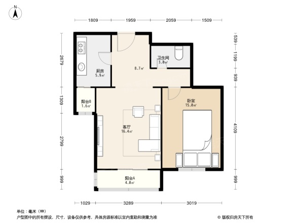 龙博苑一区户型图