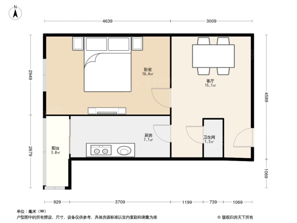 西罗园南里户型图