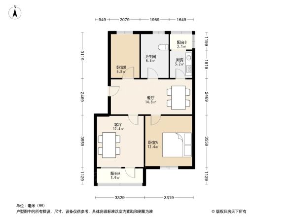 复兴里小区户型图