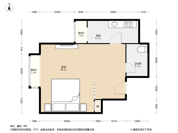 万年花城二期户型图