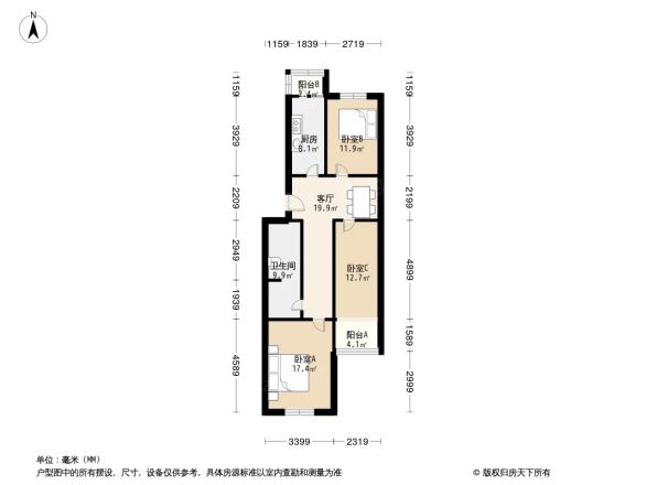 龙锦苑东四区户型图