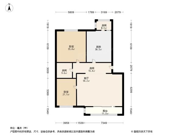 天露园二区户型图