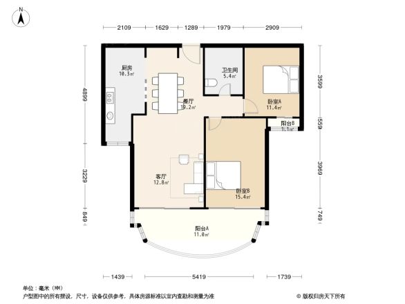 东润枫景户型图
