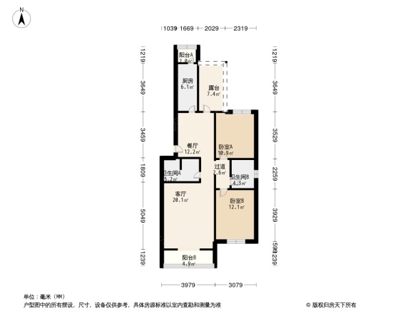 北潞冠家园户型图