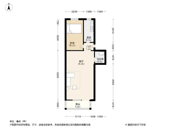 北沙滩6号院户型图