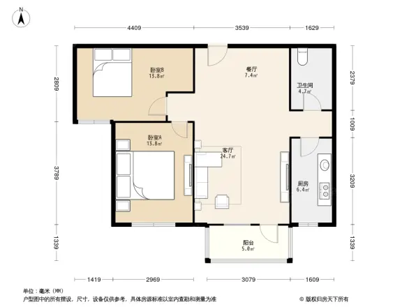 天泰苑A8区户型图
