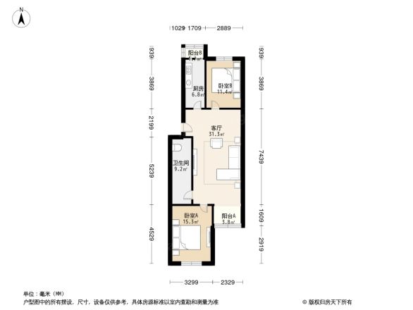 龙锦苑东四区户型图