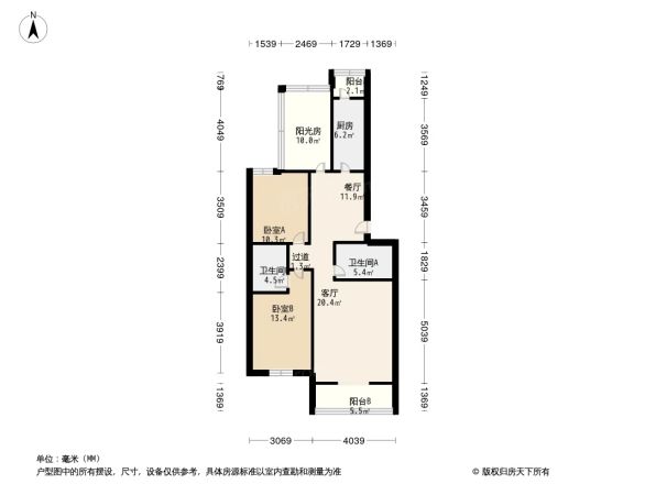 北潞冠家园户型图