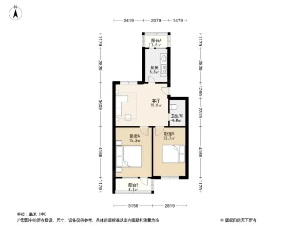 北苑6号院户型图
