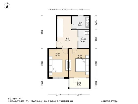小黄庄甲8号院户型图