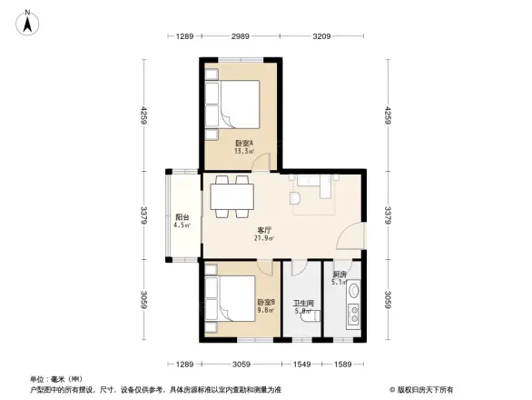 芍药居9号院户型图