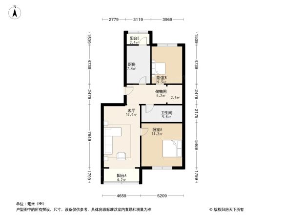 天露园二区户型图