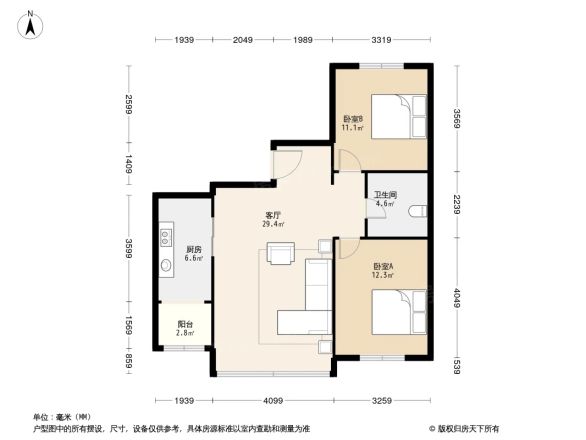 宝石花苑户型图