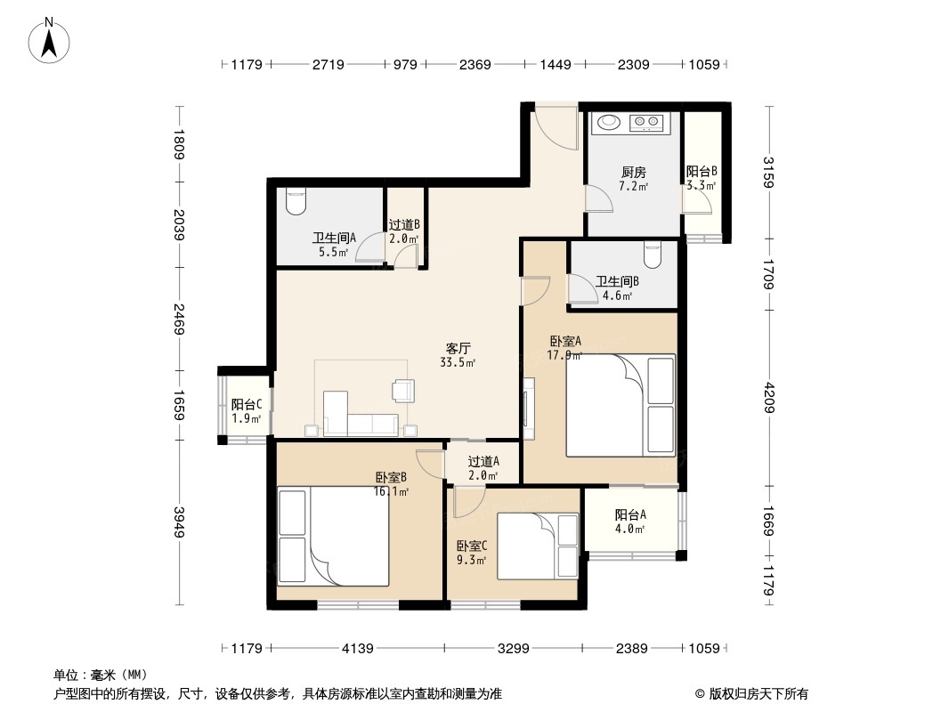 广华轩实景图-单元门