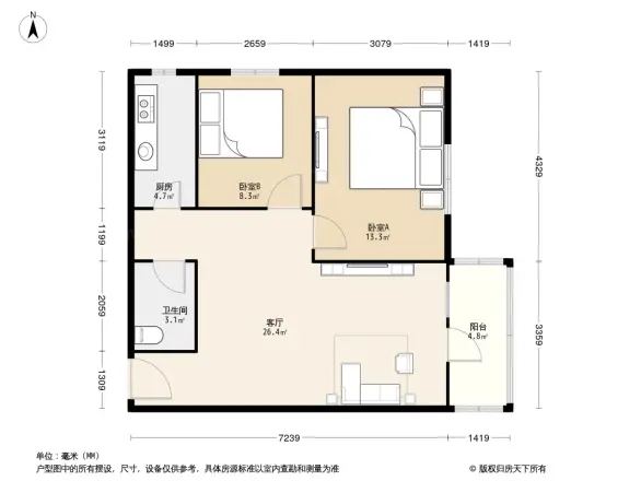芍药居9号院户型图