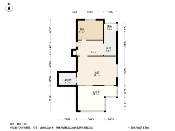 机场樱花园六区户型图