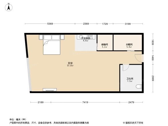 旺座中心户型图