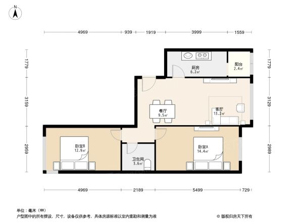 大西洋新城G区户型图