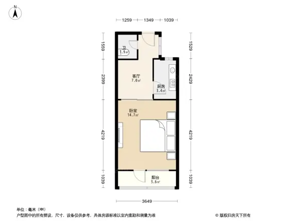 北营房西里户型图