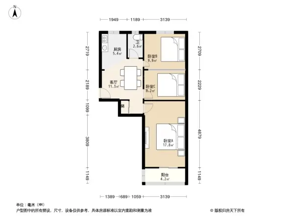 大慧寺小区户型图