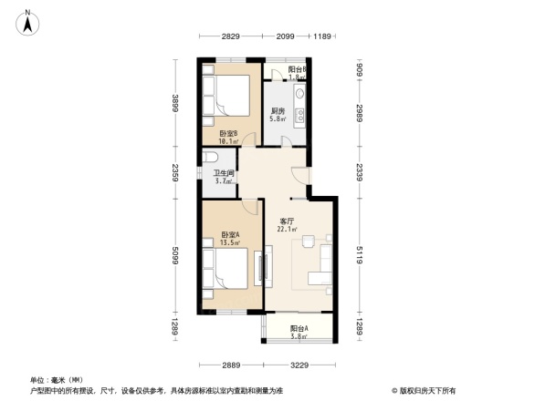 北潞冠家园户型图
