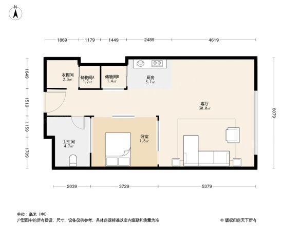 旺座中心户型图