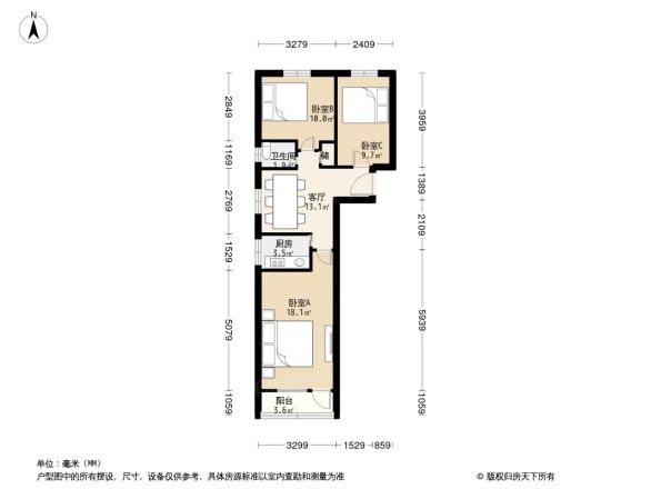 杨庄北街3号院户型图