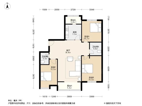 宝石花苑户型图