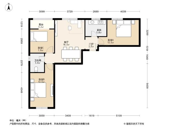 和谐雅园户型图