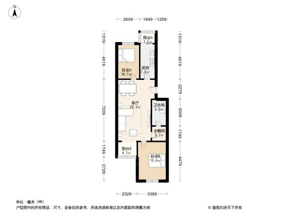 龙锦苑东四区户型图