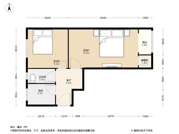 东棉花胡同2号院户型图