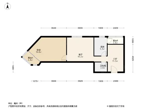 阳光北里户型图