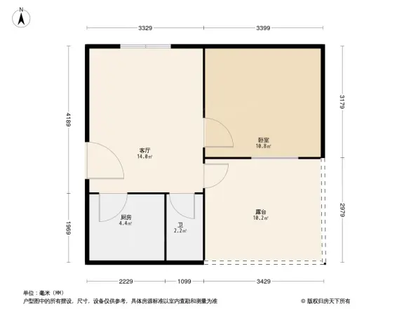 西罗园一区户型图