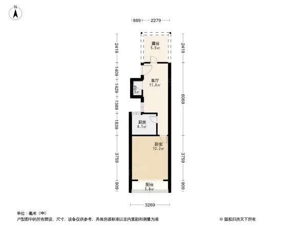 西罗园一区户型图