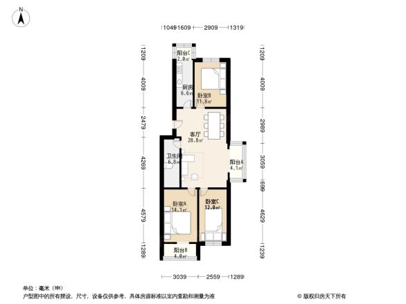 国润商务大厦小区户型图