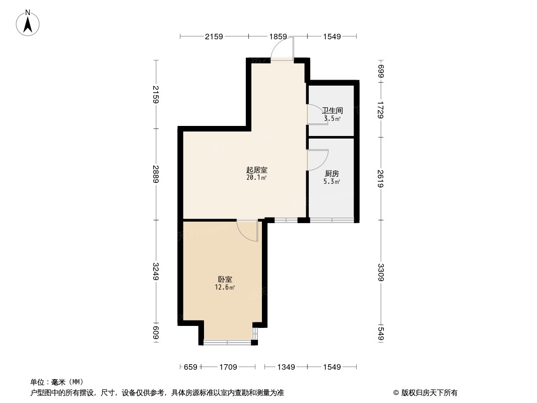 次渠嘉园户型图