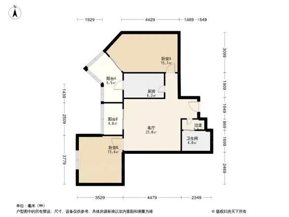 角门15号院户型图