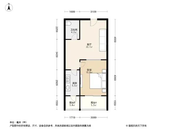 六铺炕三区户型图