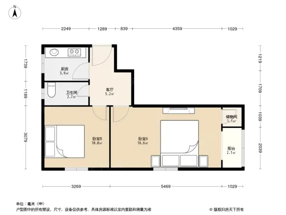 东棉花胡同2号院户型图