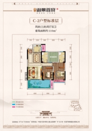 鼎仁·御景首府3室2厅1厨2卫建面110.00㎡