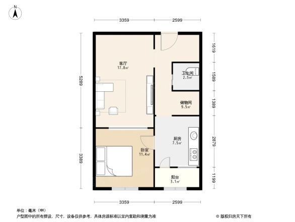 罗庄南里户型图