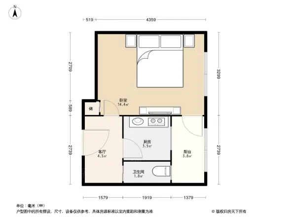 东棉花胡同2号院户型图