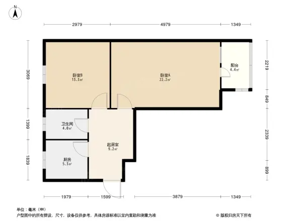 东棉花胡同2号院户型图