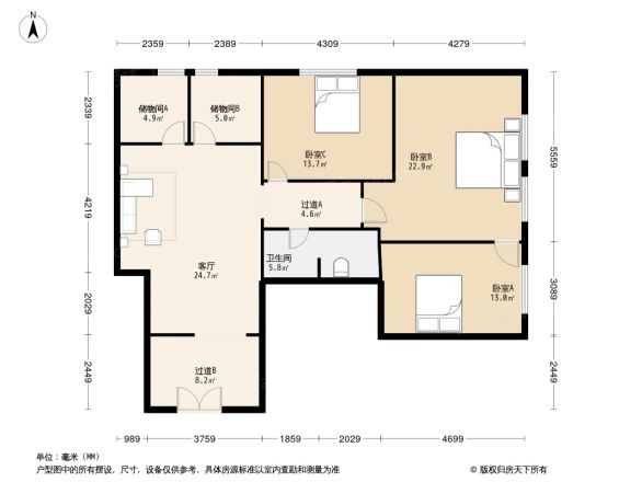 国润商务大厦小区户型图
