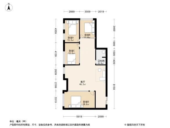 国润商务大厦小区户型图